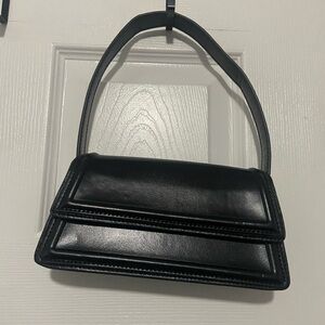 PrettyLittleThing Black Structured Shoulder Bag